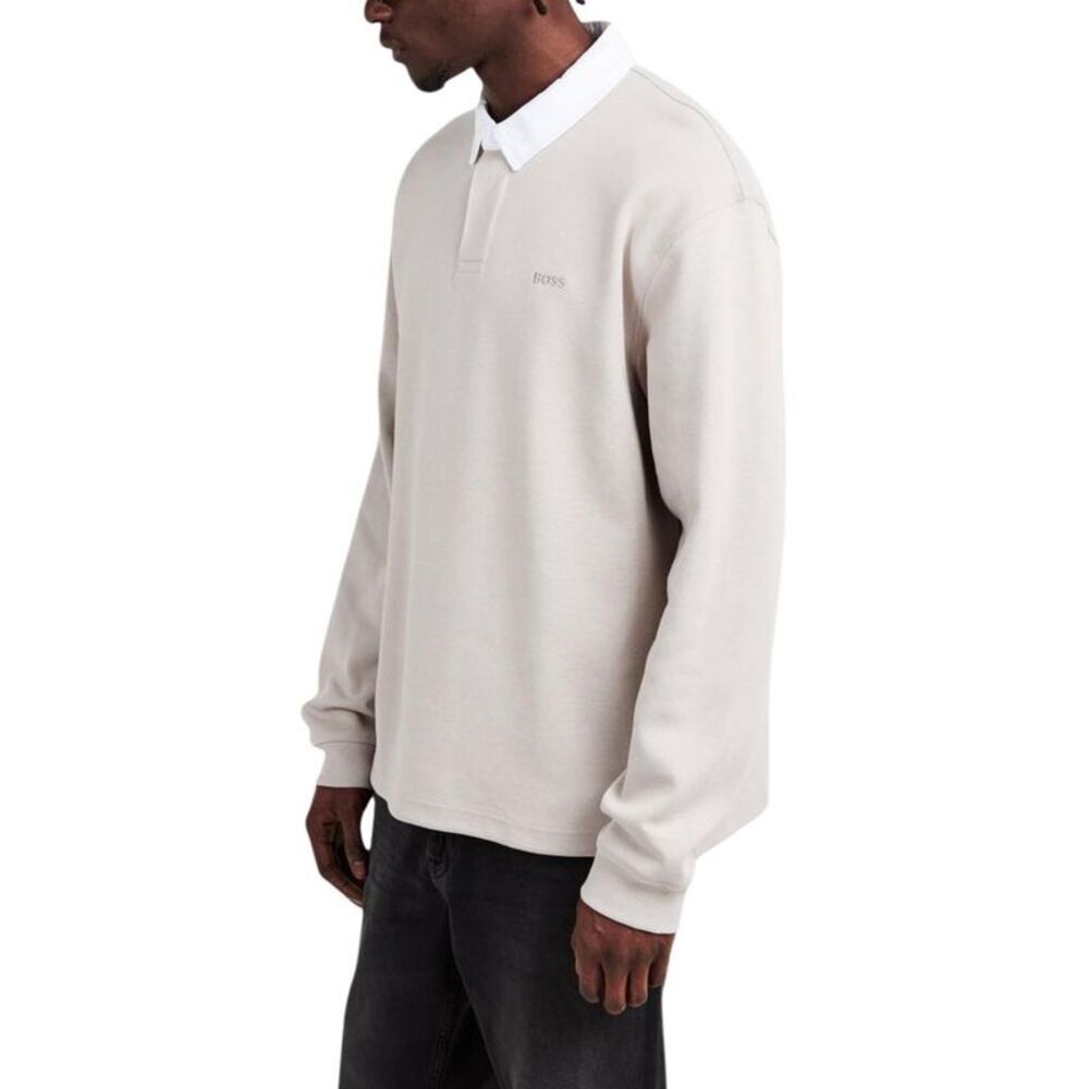 Hugo Boss Gray Cotton Polo Men's Shirt